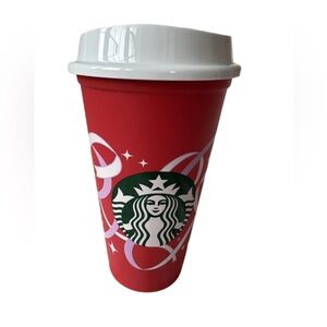 Starbucks 2021 Red and White Holiday Reusable 50 Year Anniversary Tumbler